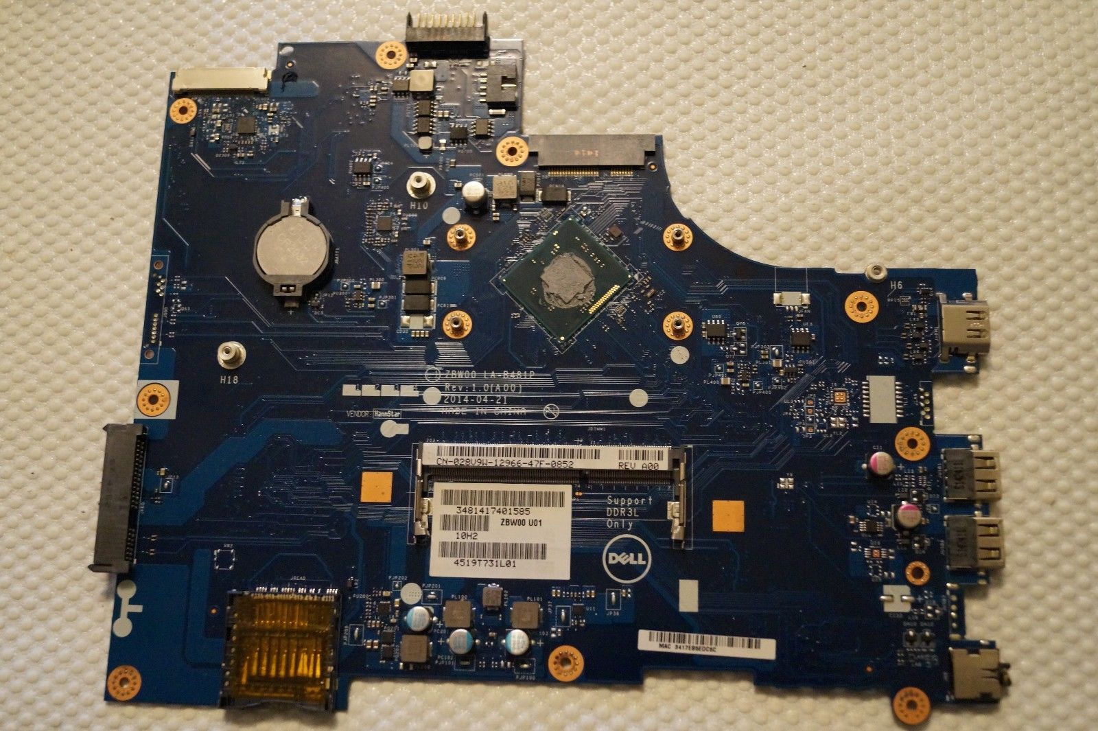 CN-0Y3PXH Y3PXH 0Y3PXH Laptop-Motherboard Dell Inspiron 15-3531